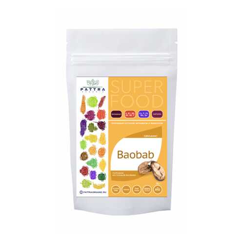 Порошок из плодов баобаба Pattra Organic 75 г в Перекресток
