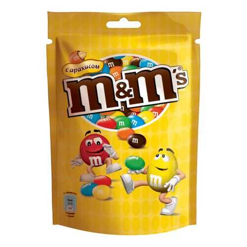 Драже M&M's с арахисом и молочным шоколадом 130 г в Перекресток