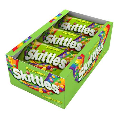 Драже Skittles кисломикс 38 г 12 штук в Перекресток