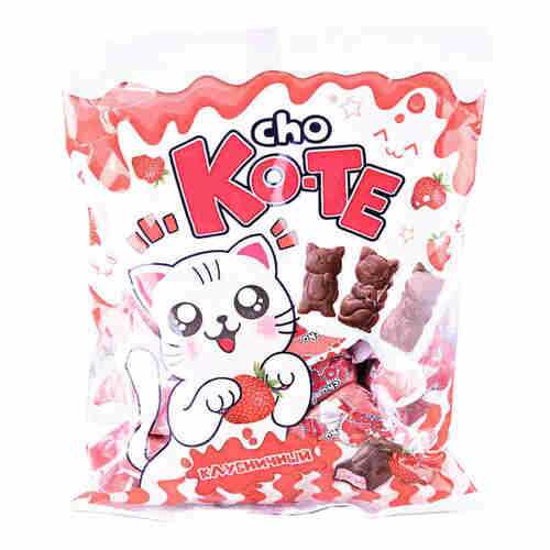 Конфеты Cho ko-te Клубничный, 200гр в Перекресток