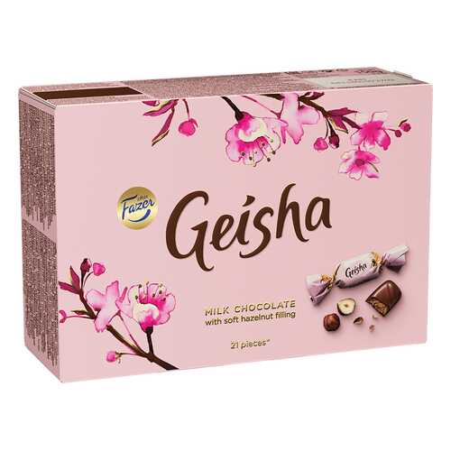Конфеты шоколадные Geisha с начинкой из тертого ореха 150 г в Перекресток