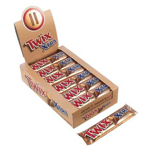 Батончик Twix xtra шоколадный 82 г 24 штуки в Перекресток