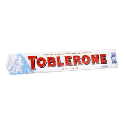 Шоколад белый Toblerone с медом и миндальной нугой 100 г в Перекресток