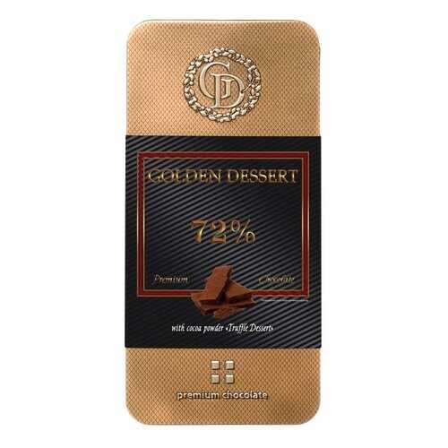 Шоколад Golden Dessert 72%, горький шоколад с какао-порошком, 100 гр в Перекресток