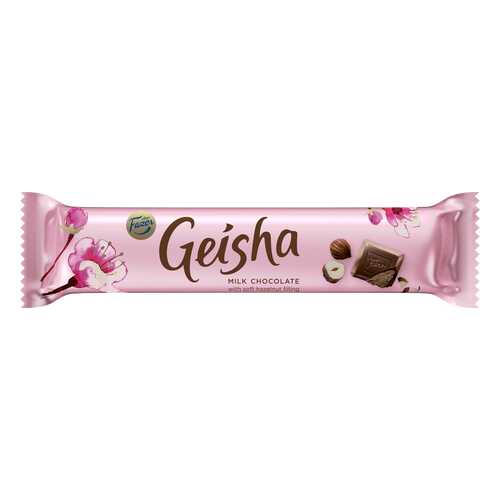 Шоколад молочный Geisha с начинкой из тертого ореха 37 г в Перекресток