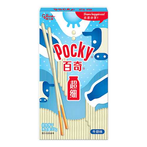 Палочки Glico Pocky молочные белый шоколад ультра тонкие 55 г в Перекресток