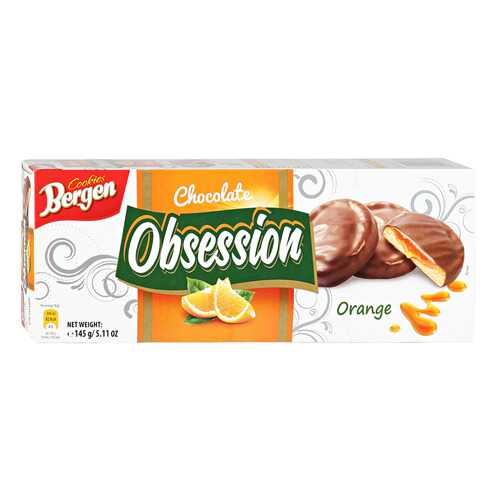 Печенье BERGEN Obsession Orange 145г в Перекресток