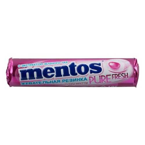 Жевательная резинка Mentos тутти-фрутти без сахара с экстрактом зеленого чая 16 г в Перекресток