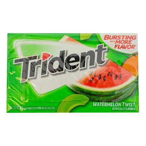 Жевательная резинка Trident Watermelon 26.6 г, США в Перекресток