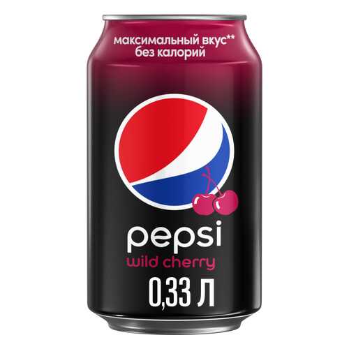 Напиток Pepsi вишня жестяная банка 0.33 л в Перекресток